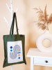 Medžiaginis maišelis - Samanų žalia / Linijos ir detalės - Nešu.lt