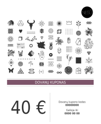 Medžiaginis maišelis - Dovanų kuponas 40 Eur - Nešu.lt
