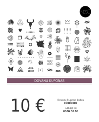 Medžiaginis maišelis - Dovanų kuponas 10 Eur - Nešu.lt